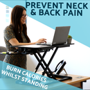 Dellonda DH14  71cm Adjustable-Height Standing Desk Riser 15kg Capacity