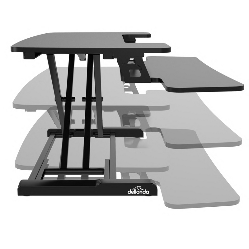 Dellonda DH14  71cm Adjustable-Height Standing Desk Riser 15kg Capacity