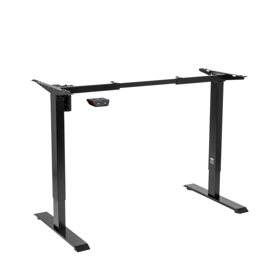 Dellonda DH17  Single Motor Ultra-Quiet Adjustable-Height Desk Frame 70kg Capacity - Black
