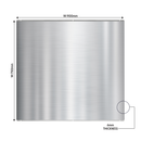 Baridi DH195  Splashback for Cooker Hoods 90 x 75cm - Stainless Steel