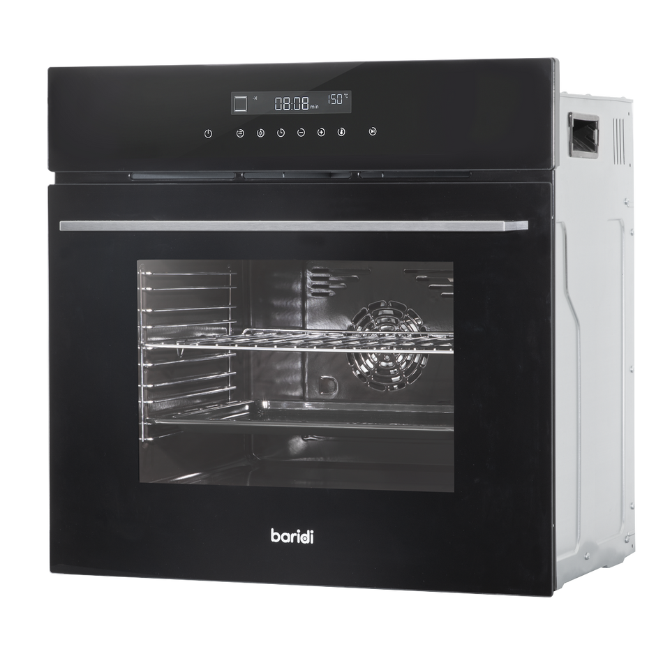 Baridi DH199  Integrated Fan-Assisted Electric Oven 60cm 72L Capacity - Black