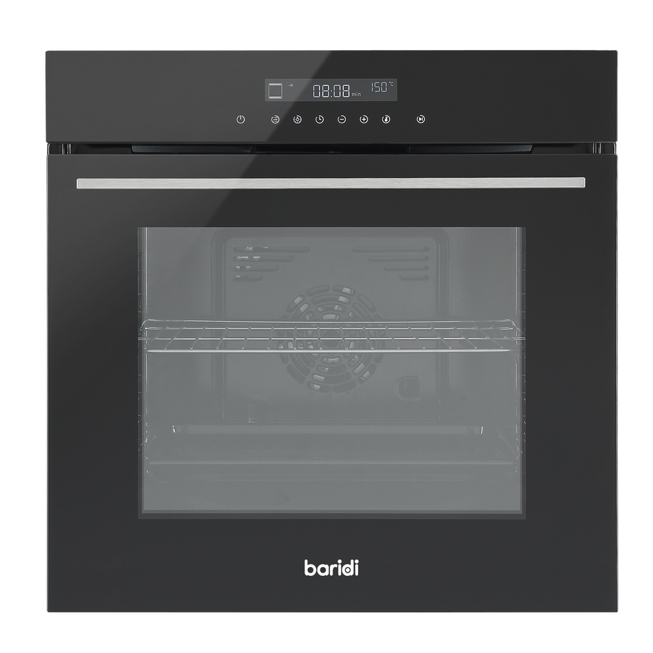 Baridi DH199  Integrated Fan-Assisted Electric Oven 60cm 72L Capacity - Black