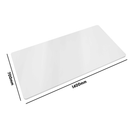Dellonda DH19  Rectangular Desktop 1400 x 700mm - White