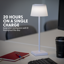 Dellonda DH213  Rechargeable Table Lamp for Home Office Restaurant RGB Colours