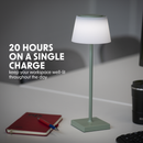 Dellonda DH214  Rechargeable Table Lamp for Home Office Restaurant RGB Colours