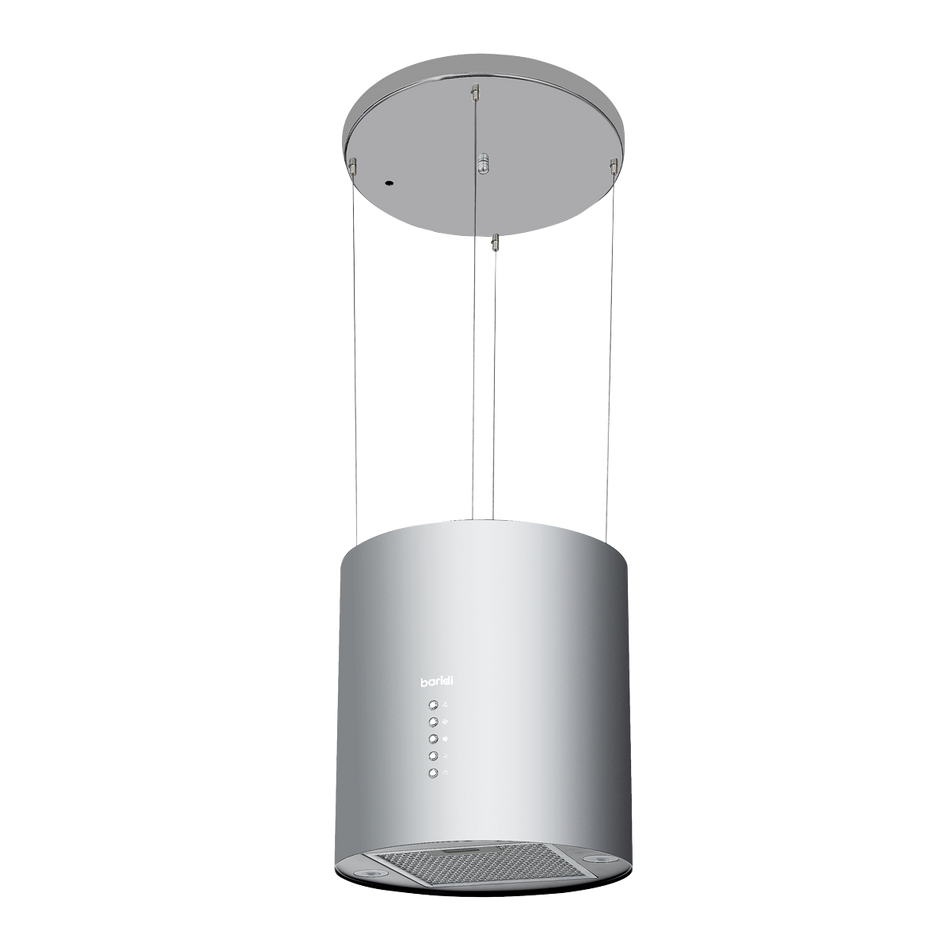 Baridi DH220  Round Island Cooker Hood 35cm - Stainless Steel