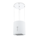 Baridi DH221  Round Island Cooker Hood 35cm - White