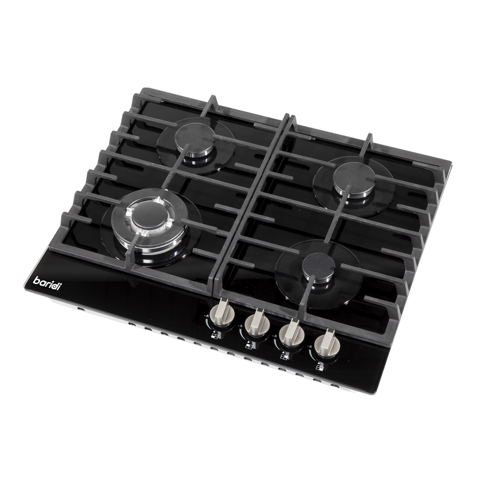 Baridi DH226  Gas Hob with 4 Cooking Zones 60cm - Black