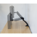 Dellonda DH24  Adjustable Single Monitor Arm with 360 degree Rotation - Black