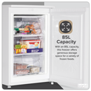 Baridi DH250  55cm Undercounter Freezer with Adjustable Thermostat 85L - White