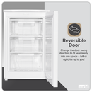 Baridi DH250  55cm Undercounter Freezer with Adjustable Thermostat 85L - White