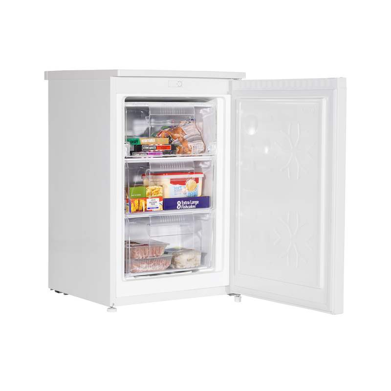 Baridi DH250  55cm Undercounter Freezer with Adjustable Thermostat 85L - White