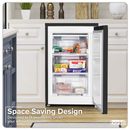 Baridi DH251  55cm Undercounter Freezer with Adjustable Thermostat, 85L - Black