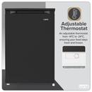 Baridi DH251  55cm Undercounter Freezer with Adjustable Thermostat, 85L - Black