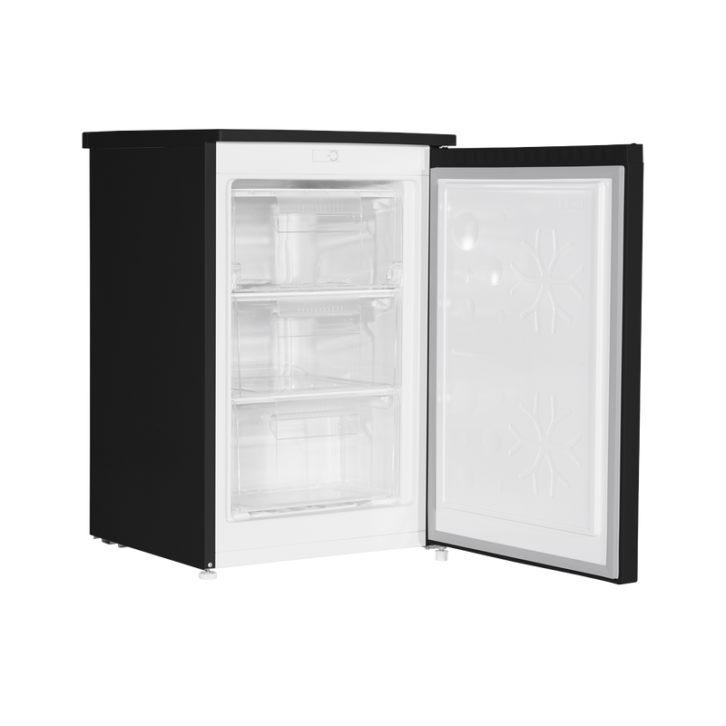 Baridi DH251  55cm Undercounter Freezer with Adjustable Thermostat, 85L - Black