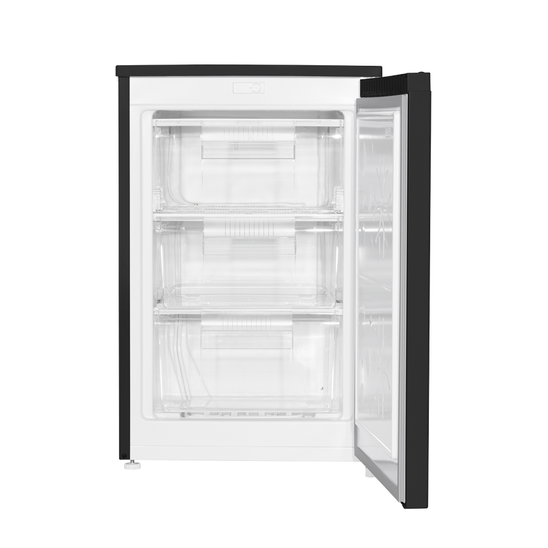 Baridi DH251  55cm Undercounter Freezer with Adjustable Thermostat, 85L - Black