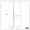 Baridi DH252  70/30 Low Frost Fridge Freezer 157L Capacity - White