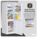 Baridi DH252  70/30 Low Frost Fridge Freezer 157L Capacity - White
