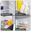 Baridi DH253  47cm 70/30 Fridge Freezer, 157L Capacity Low Frost