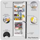 Baridi DH253  47cm 70/30 Fridge Freezer, 157L Capacity Low Frost