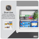 Baridi DH254  Mini Tabletop Fridge/Freezer, 31L Capacity - White