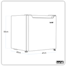 Baridi DH255  Mini Tabletop Fridge/Freezer, 31L Capacity - Black