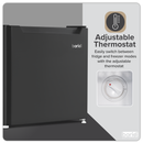 Baridi DH255  Mini Tabletop Fridge/Freezer, 31L Capacity - Black