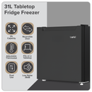 Baridi DH255  Mini Tabletop Fridge/Freezer, 31L Capacity - Black