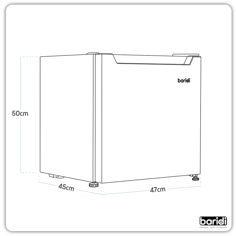 Baridi DH256  Tabletop Fridge with Ice Box, 46L Capacity