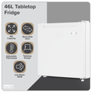 Baridi DH256  Tabletop Fridge with Ice Box, 46L Capacity