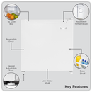 Baridi DH256  Tabletop Fridge with Ice Box, 46L Capacity