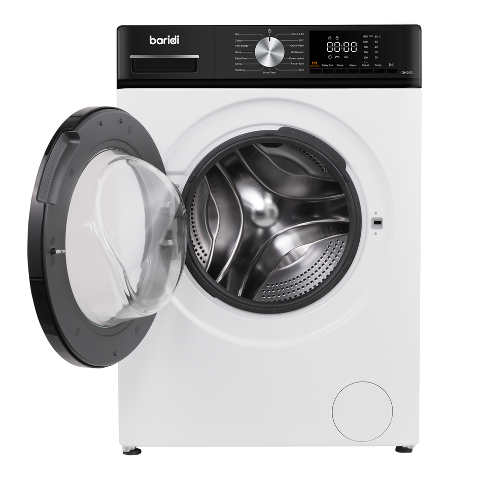Sealey DH262 8kg Washing Machine, Front Loading, 1400rpm Energy Rating A – White