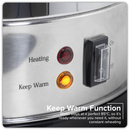 Baridi DH269  Hot Water Boiler/Tea Urn 10L Capacity, Stainless Steel