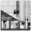 Baridi DH269  Hot Water Boiler/Tea Urn 10L Capacity, Stainless Steel