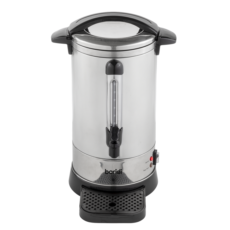 Baridi DH269  Hot Water Boiler/Tea Urn 10L Capacity, Stainless Steel
