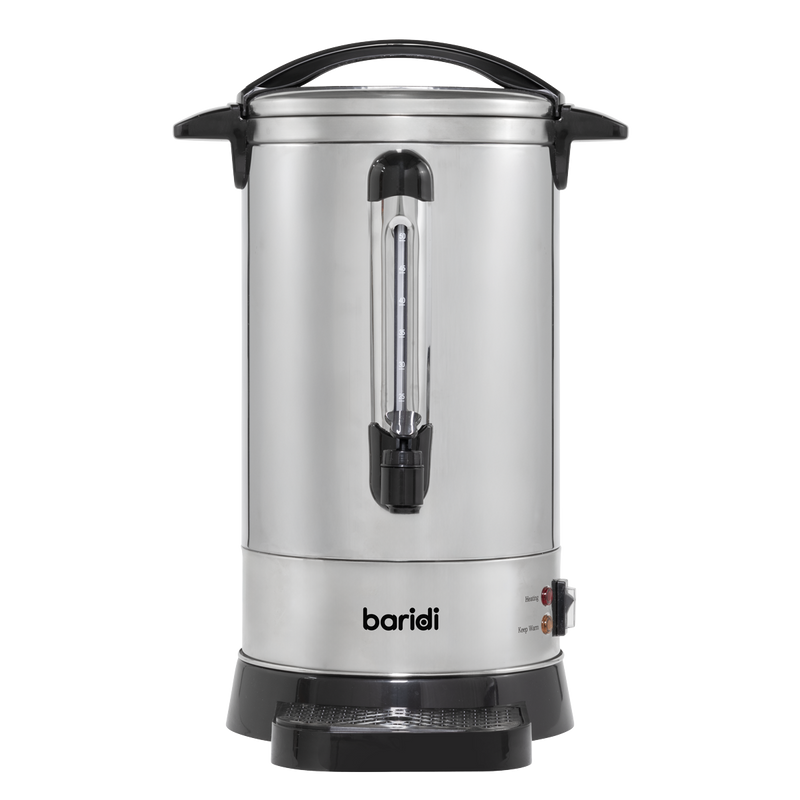 Baridi DH269  Hot Water Boiler/Tea Urn 10L Capacity, Stainless Steel