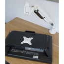 Dellonda DH26  Adjustable Single Monitor Arm with 360 degree Rotation - White