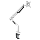 Dellonda DH26  Adjustable Single Monitor Arm with 360 degree Rotation - White