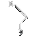 Dellonda DH26  Adjustable Single Monitor Arm with 360 degree Rotation - White