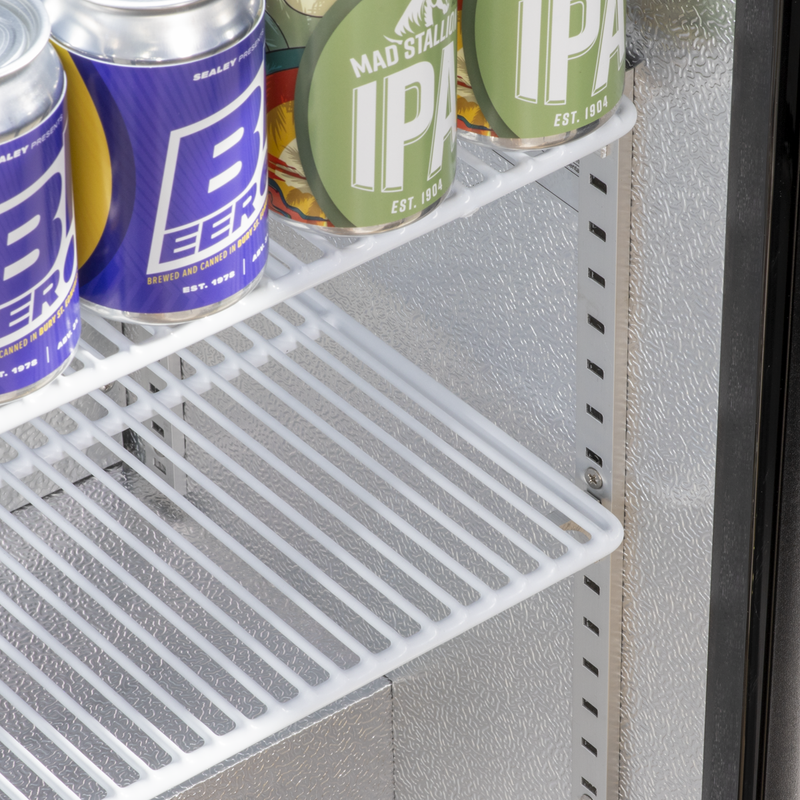 Baridi DH272  Hinged Double Door, Back Bar Drinks Fridge/Cooler, 190L Capacity