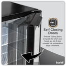 Baridi DH272  Hinged Double Door, Back Bar Drinks Fridge/Cooler, 190L Capacity