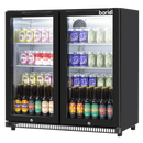Baridi DH272  Hinged Double Door, Back Bar Drinks Fridge/Cooler, 190L Capacity
