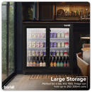 Baridi DH273  Back Bar Drinks Fridge/Cooler with Double Sliding Doors, 190L Capacity