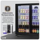 Baridi DH273  Back Bar Drinks Fridge/Cooler with Double Sliding Doors, 190L Capacity