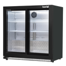 Baridi DH273  Back Bar Drinks Fridge/Cooler with Double Sliding Doors, 190L Capacity