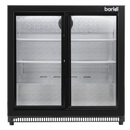 Baridi DH273  Back Bar Drinks Fridge/Cooler with Double Sliding Doors, 190L Capacity