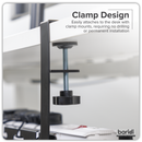 SEALEY DH276 Dellonda Extendable Cable Management Tray 435/730 x 130 x 190 - Black