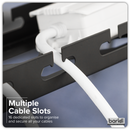 SEALEY DH276 Dellonda Extendable Cable Management Tray 435/730 x 130 x 190 - Black