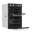 SEALEY DH278 72cm Built-Under Double Oven, 74L Capacity, Energy Rating A - Black