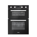SEALEY DH278 72cm Built-Under Double Oven, 74L Capacity, Energy Rating A - Black